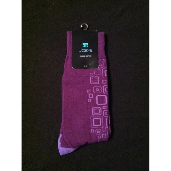 JOE'S MEN'S NEW 80%COMBED COTTON 17%POLYAMIDE DRESS SOCKS FIT SHOE SIZE:7-13 - Picture 1 of 3